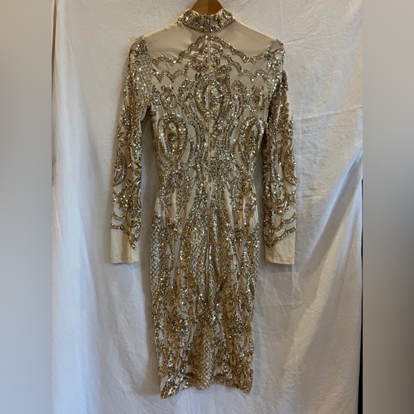 Ladies Fashion Nova Calcy Sequin Mesh Dress - Picture 3 of 4